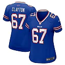 Zennovawear Travis Clayton 67 Buffalo Bills Women's Game Jersey - Royal