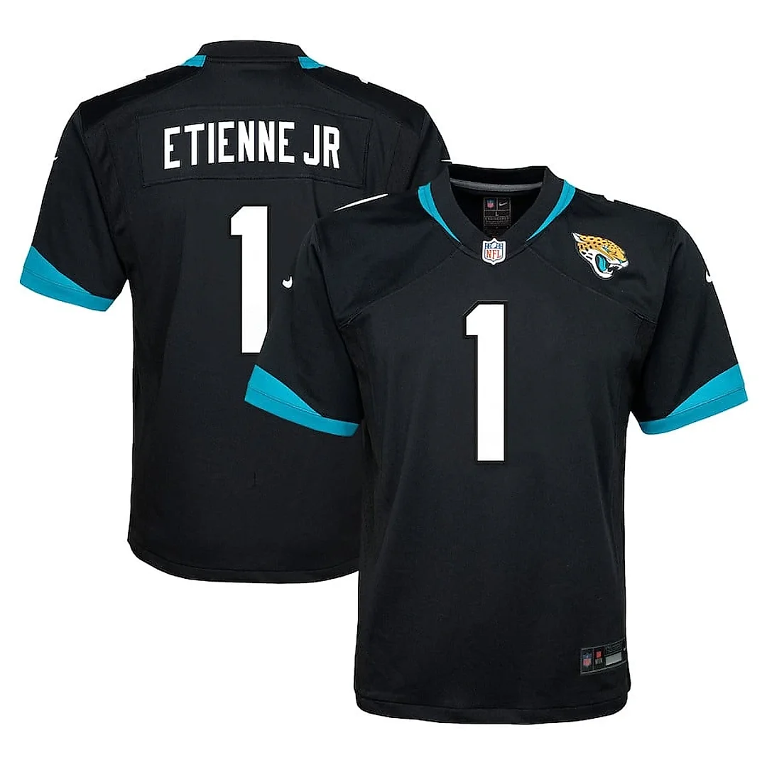 Zennovawear Travis Etienne 1 Jacksonville Jaguars YOUTH Alternate Player Game Jersey - Black