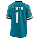 Zennovawear Travis Etienne Jr 1 Jacksonville Jaguars Prowler Throwback Player Game Men Jersey - Teal