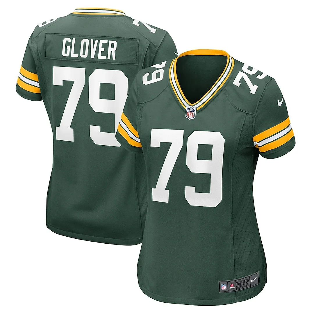Zennovawear Travis Glover 79 Green Bay Packers Women's Game Jersey - Green