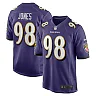Zennovawear Travis Jones 98 Baltimore Ravens Team Game Men Jersey - Purple