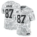 Zennovawear Travis Kelce 87 Kansas City Chiefs 2024 Salute to Service Limited Men Jersey - Arctic Camo