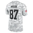 Zennovawear Travis Kelce 87 Kansas City Chiefs 2024 Salute to Service Limited Men Jersey - Arctic Camo