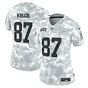 Zennovawear Travis Kelce 87 Kansas City Chiefs Women's 2024 Salute to Service Limited Jersey - Arctic Camo