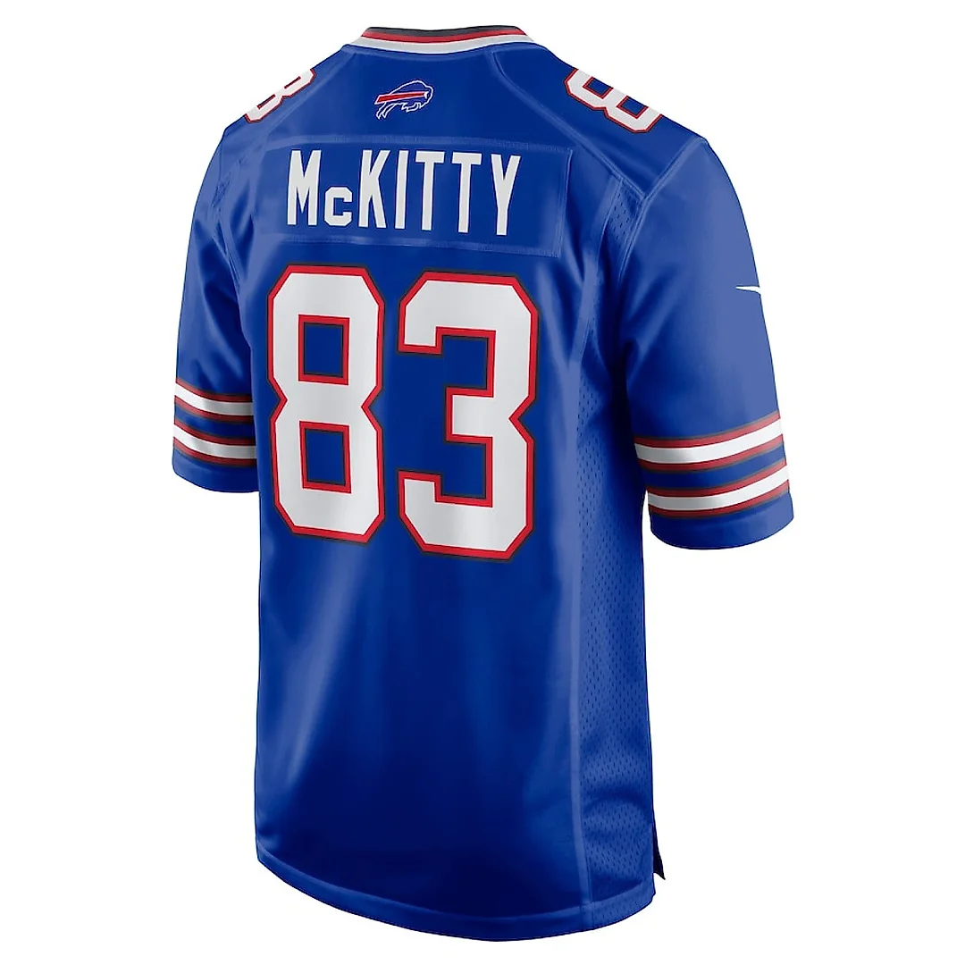 Zennovawear Tre McKitty 83 Buffalo Bills Team Game Jersey - Royal