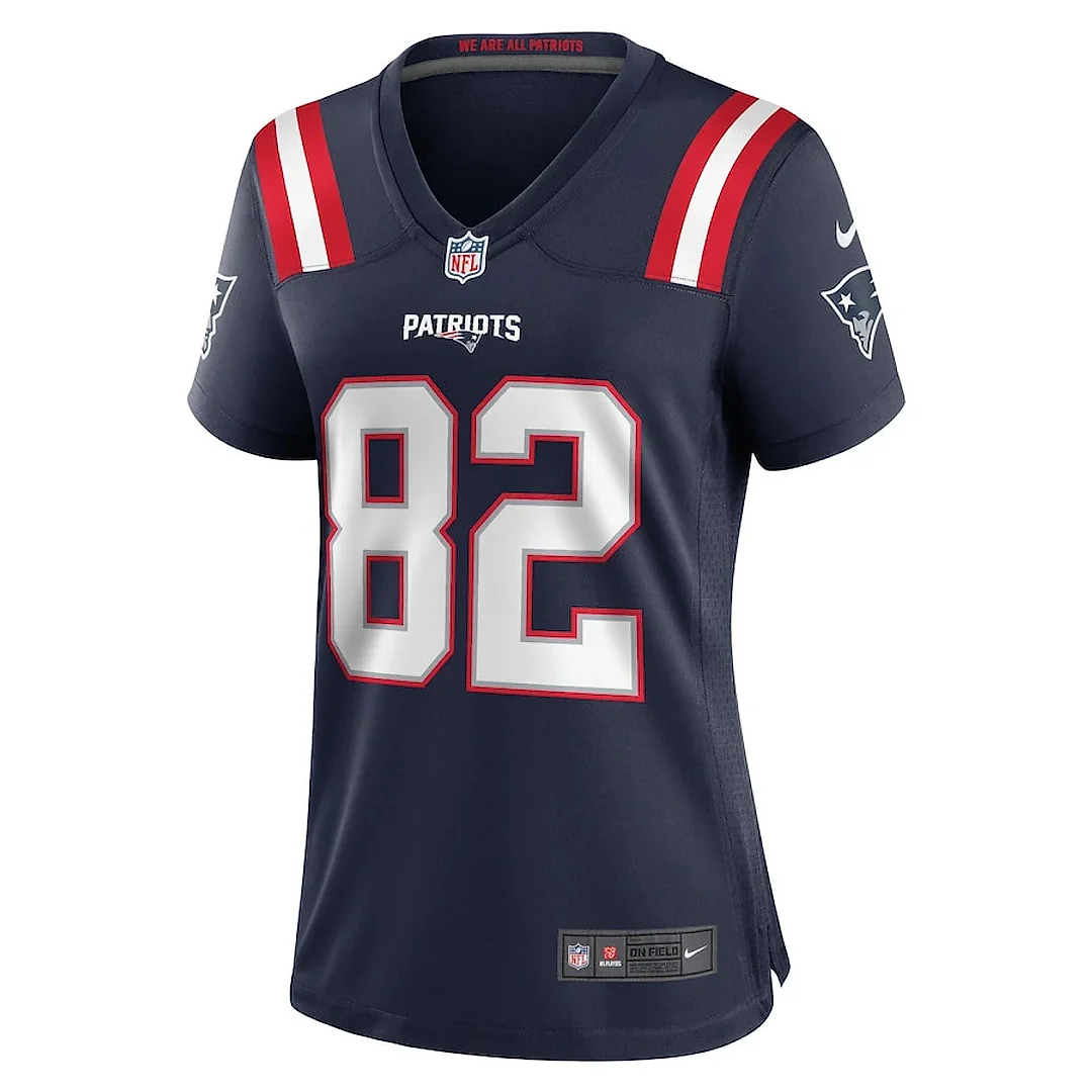 Zennovawear Tre Nixon 82 New England Patriots Women Game Jersey - Navy