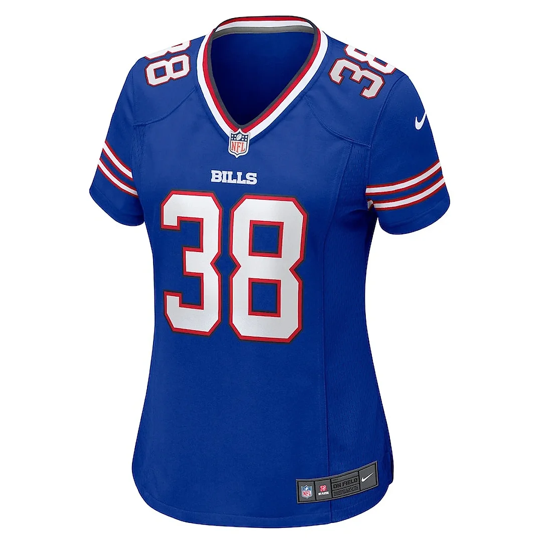 Zennovawear Tre Norwood 38 Buffalo Bills Game Women Jersey - Royal