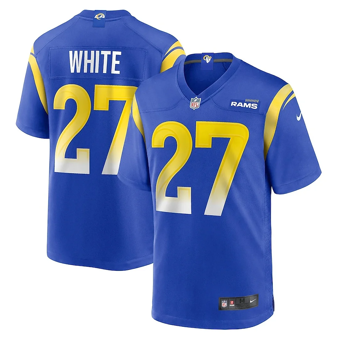 Zennovawear Tre'Davious White 27 Los Angeles Rams Team Game Men Jersey - Royal