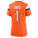 Zennovawear Tremon Smith 1 Denver Broncos Women's Team Game Jersey - Orange