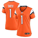 Zennovawear Tremon Smith 1 Denver Broncos Women's Team Game Jersey - Orange