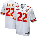 Zennovawear Trent McDuffie 22 Kansas City Chiefs AFC Champions Patch Game Men Jersey - White