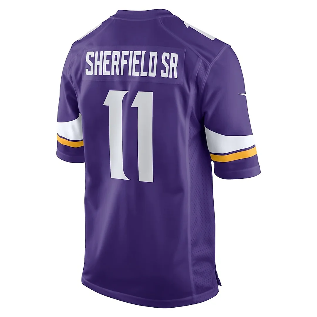 Zennovawear Trent Sherfield Sr. 11 Minnesota Vikings Game Men Jersey - Purple