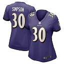 Zennovawear Trenton Simpson 30 Baltimore Ravens Women Game Jersey - Purple