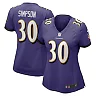 Zennovawear Trenton Simpson 30 Baltimore Ravens Women Game Jersey - Purple