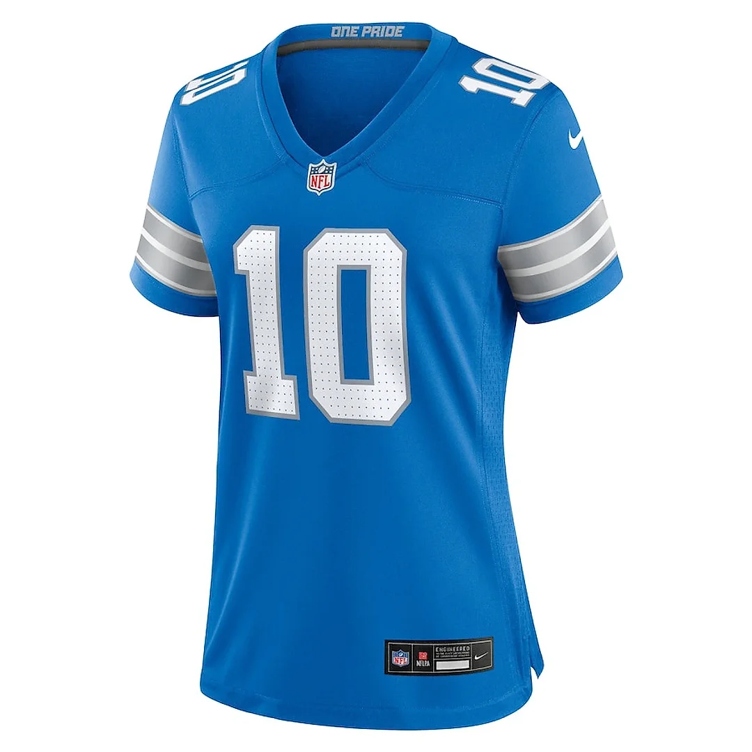 Zennovawear Tre'Quan Smith 10 Detroit Lions Women's Game Jersey - Blue