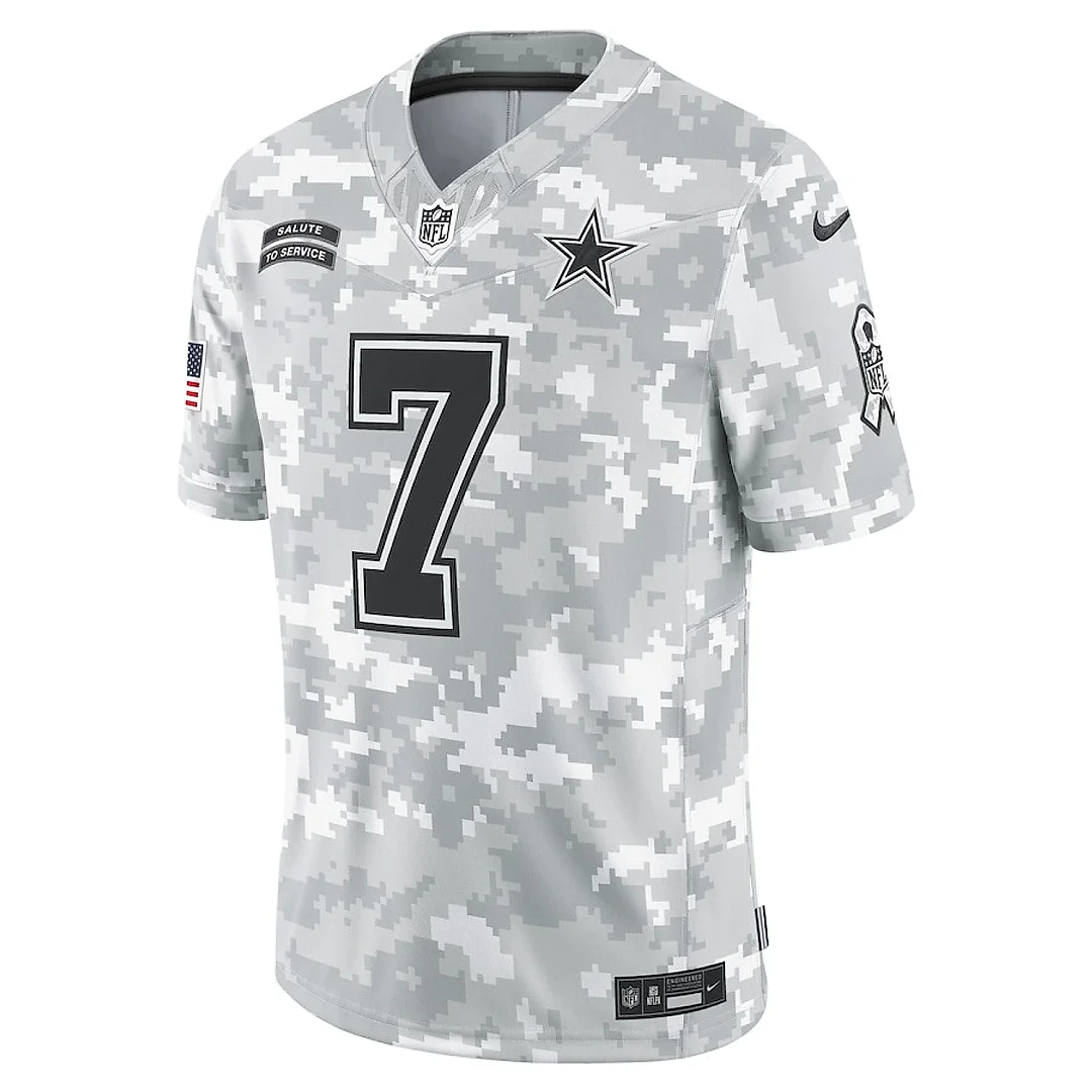 Zennovawear Trevon Diggs 7 Dallas Cowboys 2024 Salute to Service Limited Men Jersey - Arctic Camo