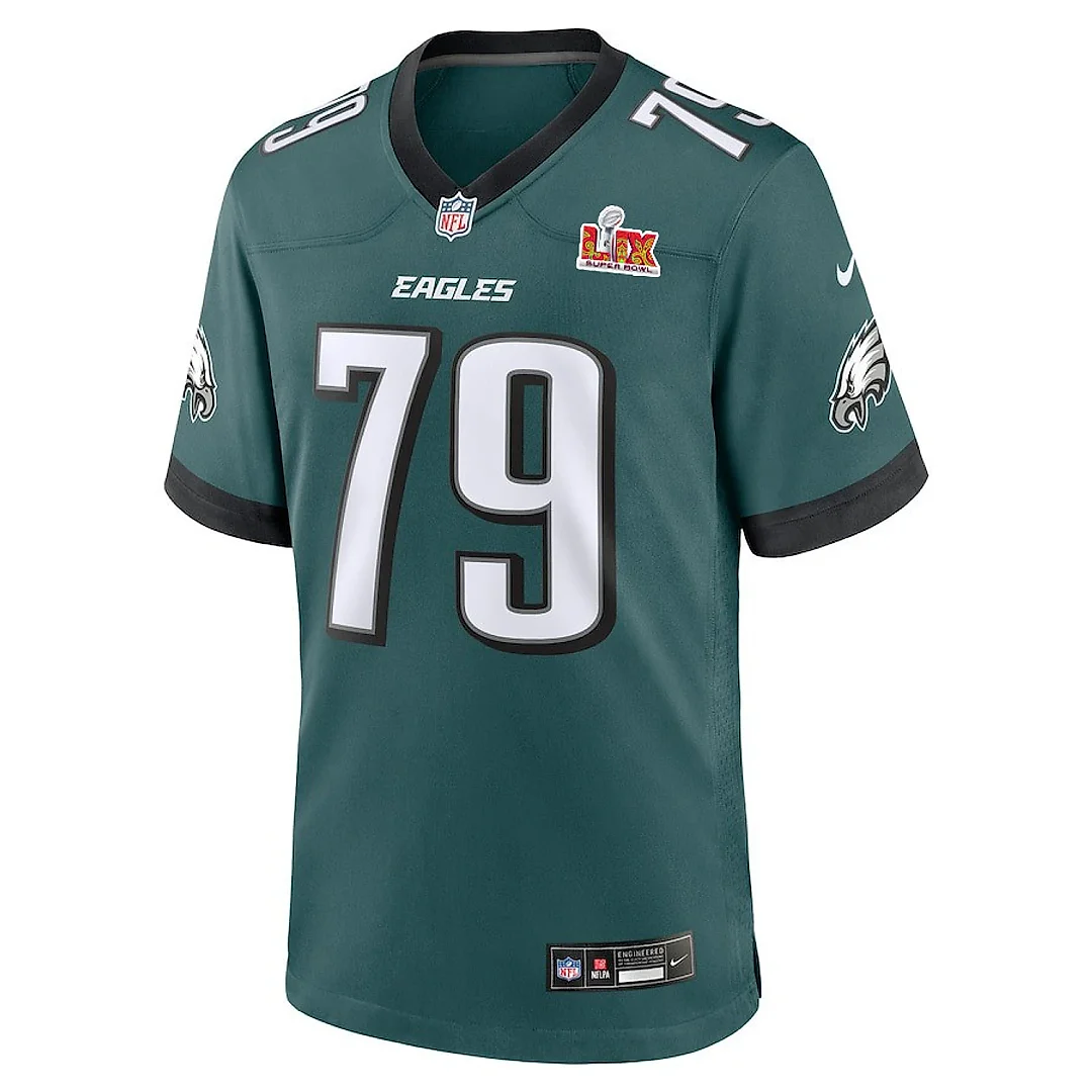Zennovawear Trevor Keegan 79 Philadelphia Eagles Super Bowl LIX Jersey - Men's - Midnight Green