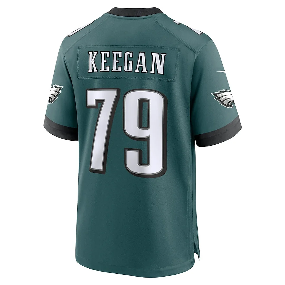 Zennovawear Trevor Keegan 79 Philadelphia Eagles Team Game Men Jersey - Midnight Green