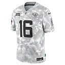 Zennovawear Trevor Lawrence 16 Jacksonville Jaguars 2024 Salute to Service Limited Men Jersey - Arctic Camo