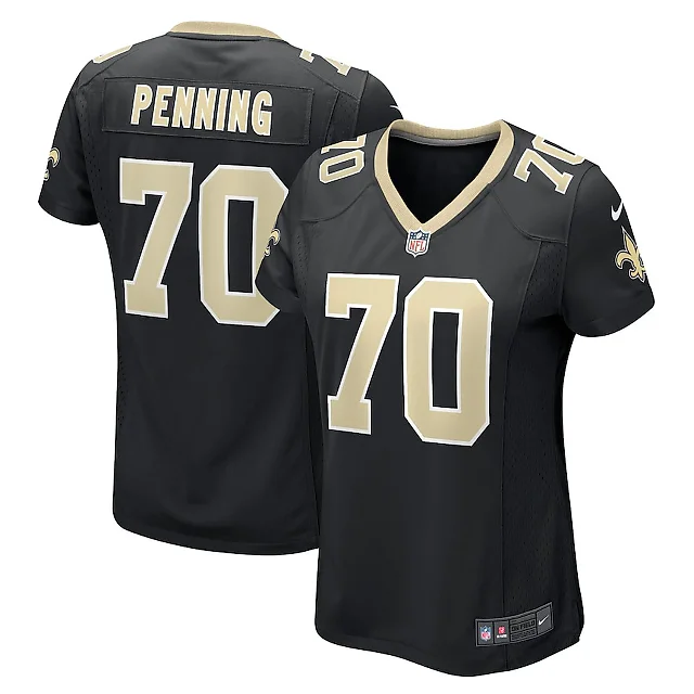 Zennovawear Trevor Penning 70 New Orleans Saints Women Game Jersey - Black