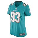 Zennovawear Trey Flowers 93 Miami Dolphins Women Game Jersey - Aqua