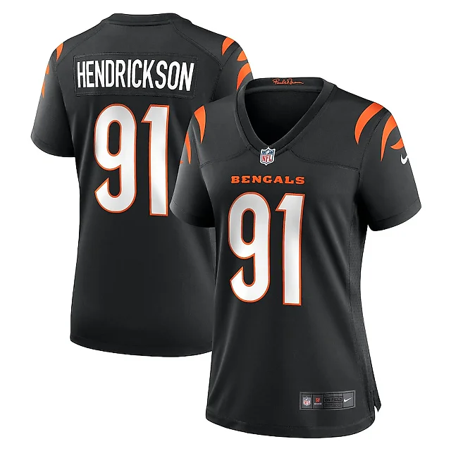 Zennovawear Trey Hendrickson 91 Cincinnati Bengals Women Game Jersey - Black
