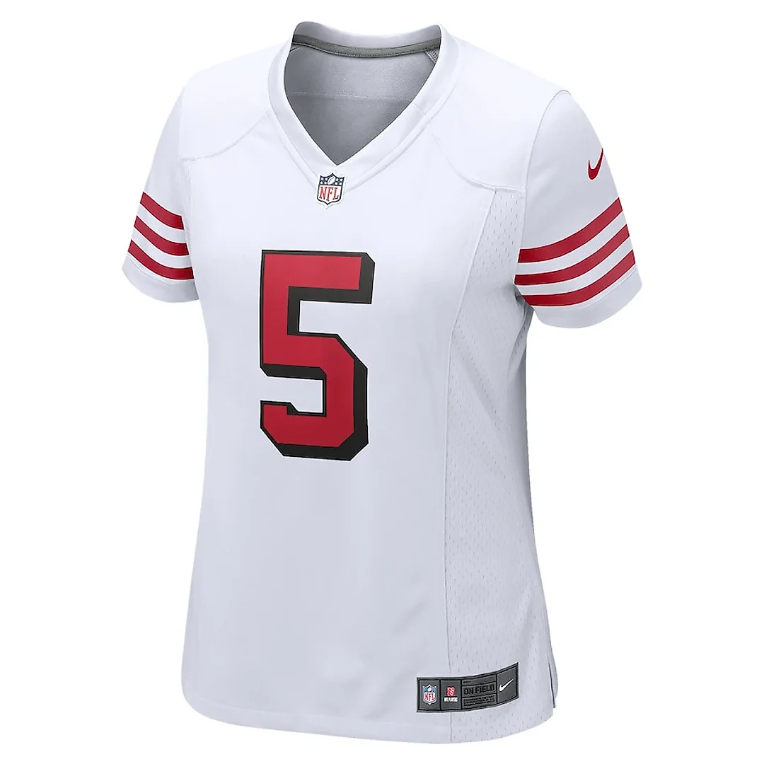 Zennovawear Trey Lance 5 San Francisco 49ers Women Jersey - White