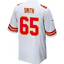 Zennovawear Trey Smith 65 Kansas City Chiefs AFC Champions Patch Game Men Jersey - White