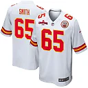 Zennovawear Trey Smith 65 Kansas City Chiefs AFC Champions Patch Game Men Jersey - White