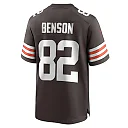 Zennovawear Trinity Benson 82 Cleveland Browns Team Game Jersey - Brown