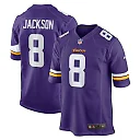 Zennovawear Trishton Jackson 8 Minnesota Vikings Game Men Jersey - Purple