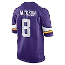 Zennovawear Trishton Jackson 8 Minnesota Vikings Game Men Jersey - Purple