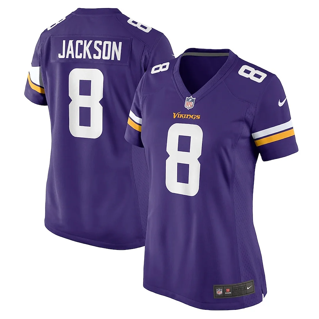 Zennovawear Trishton Jackson 8 Minnesota Vikings Women's Game Jersey - Purple