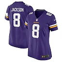 Zennovawear Trishton Jackson 8 Minnesota Vikings Women's Game Jersey - Purple