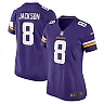 Zennovawear Trishton Jackson 8 Minnesota Vikings Women's Game Jersey - Purple