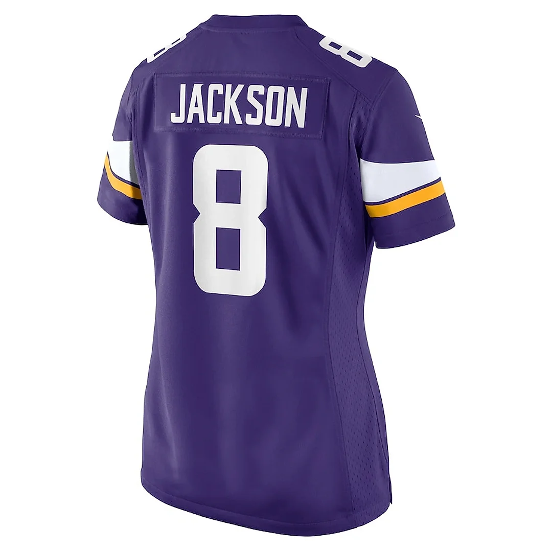Zennovawear Trishton Jackson 8 Minnesota Vikings Women's Game Jersey - Purple