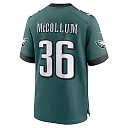 Zennovawear Tristin McCollum 36 Philadelphia Eagles Super Bowl LIX YOUTH Jersey - Midnight Green
