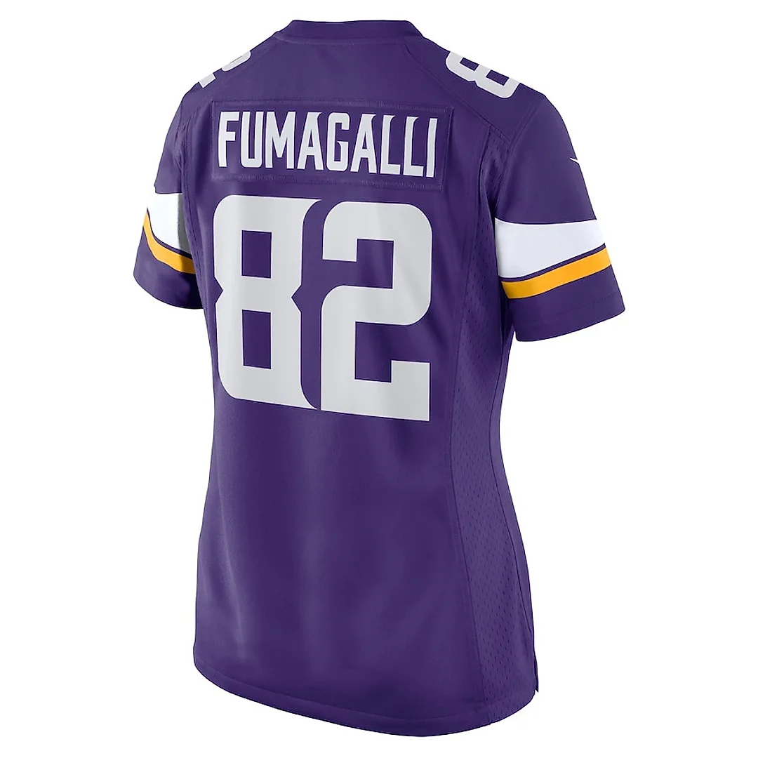Zennovawear Troy Fumagalli 82 Minnesota Vikings Women Game Jersey - Purple