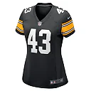 Zennovawear Troy Polamalu 43 Pittsburgh Steelers Women Retired Jersey - Black