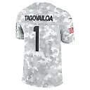 Zennovawear Tua Tagovailoa 1 Miami Dolphins 2024 Salute to Service Limited Men Jersey - Arctic Camo