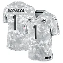 Zennovawear Tua Tagovailoa 1 Miami Dolphins 2024 Salute to Service Limited Men Jersey - Arctic Camo