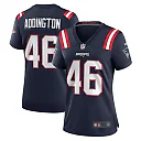 Zennovawear Tucker Addington 46 New England Patriots Women Home Game Jersey - Navy
