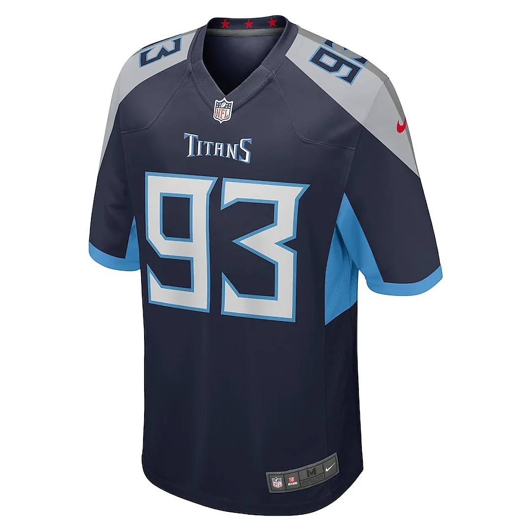 Zennovawear T'Vondre Sweat 93 Tennessee Titans Team Game Men Jersey - Navy