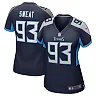 Zennovawear T'Vondre Sweat 93 Tennessee Titans Women's Team Game Jersey - Navy