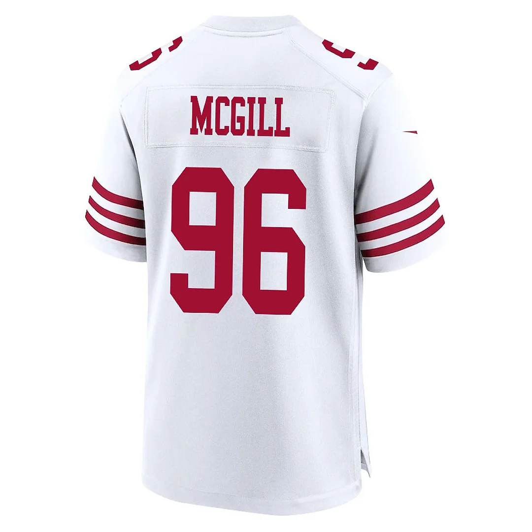 Zennovawear T.Y. McGill 96 San Francisco 49ers NFC Champions Patch Game Men Jersey - White