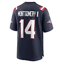 Zennovawear Ty Montgomery 14 New England Patriots Men Game Jersey - Navy