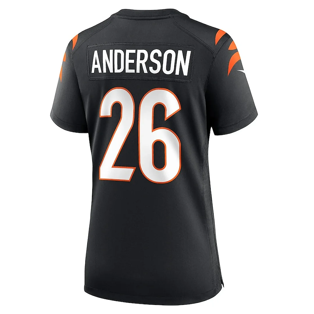 Zennovawear Tycen Anderson 26 Cincinnati Bengals Women Game Jersey - Black