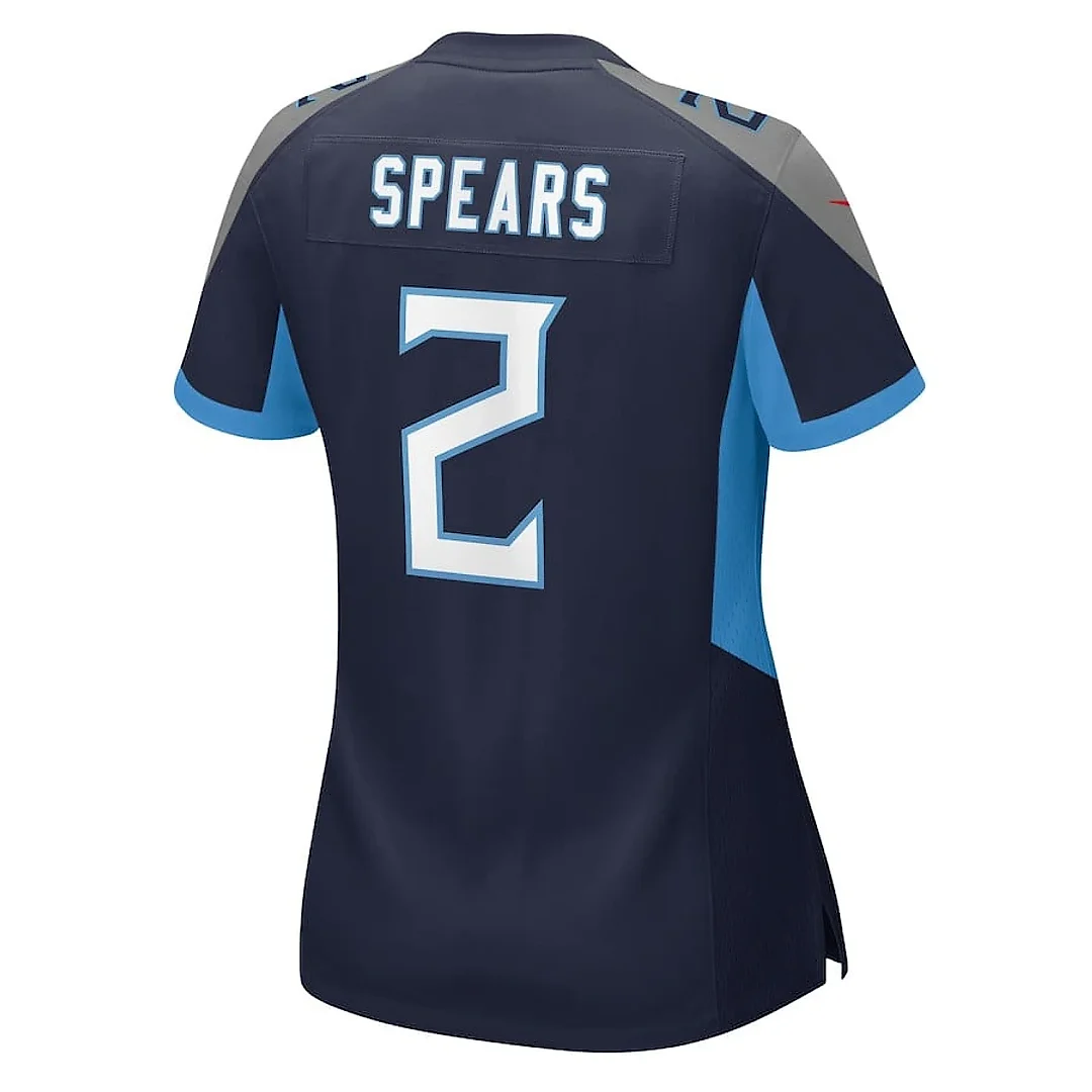 Zennovawear Tyjae Spears 2 Tennessee Titans Women's Game Jersey - Navy