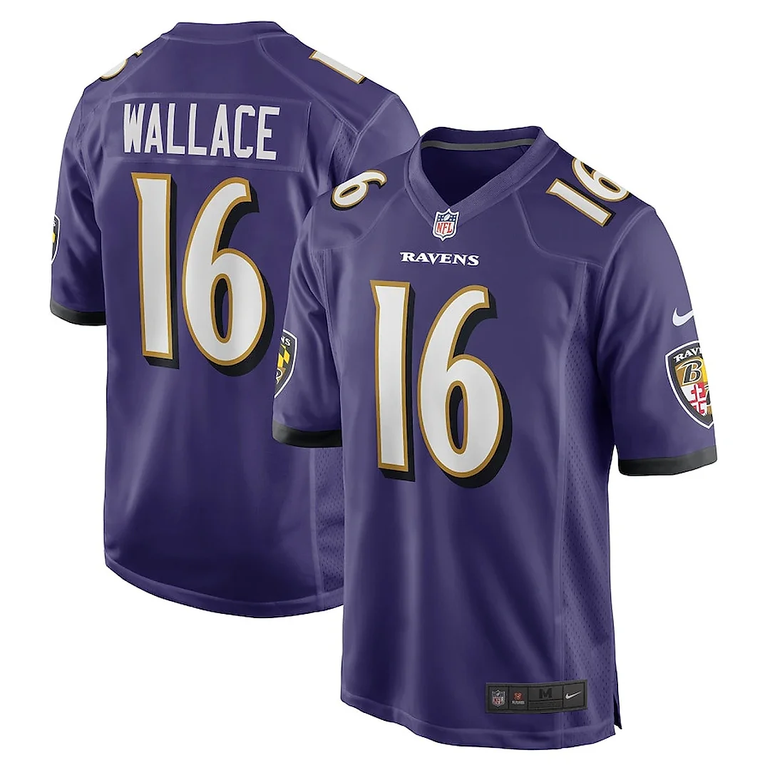 Zennovawear Tylan Wallace 16 Baltimore Ravens Men Game Jersey - Purple