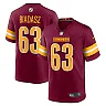 Zennovawear Tyler Biadasz 63 Washington Commanders Game Men Jersey - Burgundy